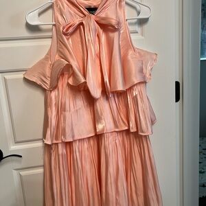 Elegant Peach Kids Dress
